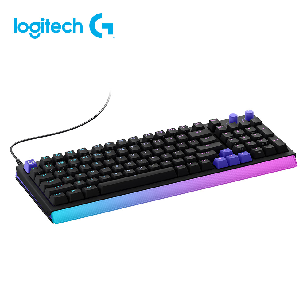 羅技 Logitech G512 X線性軸98雙軸有線電競鍵盤-黑