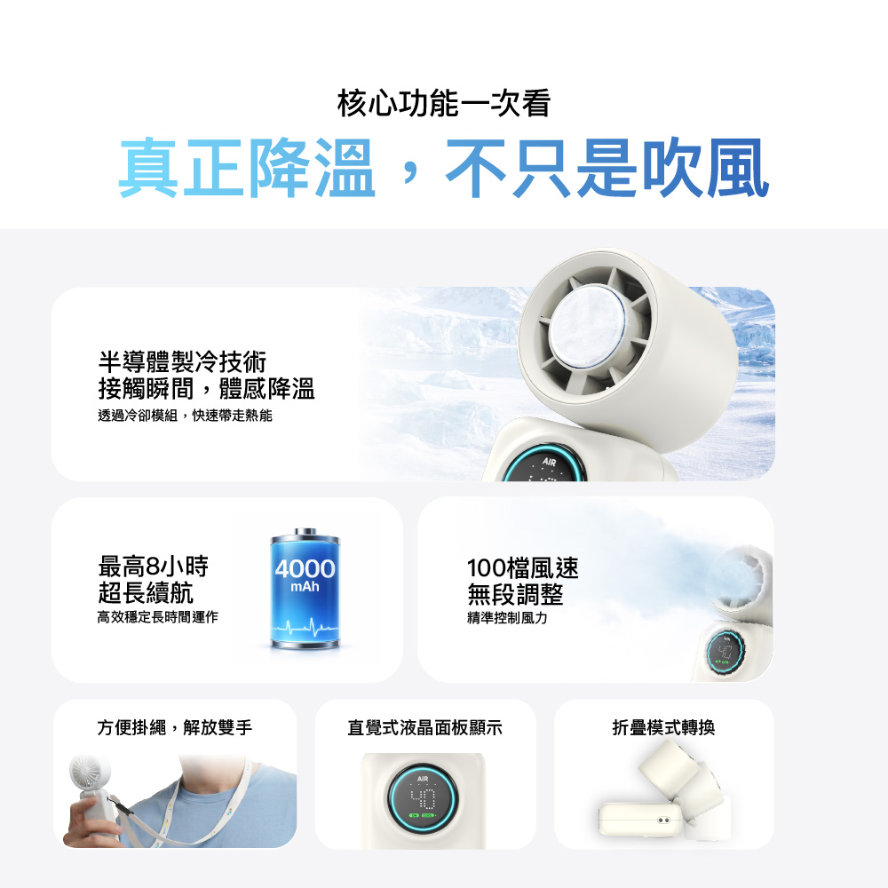 eyo 手持製冷風扇 - 細節圖 1