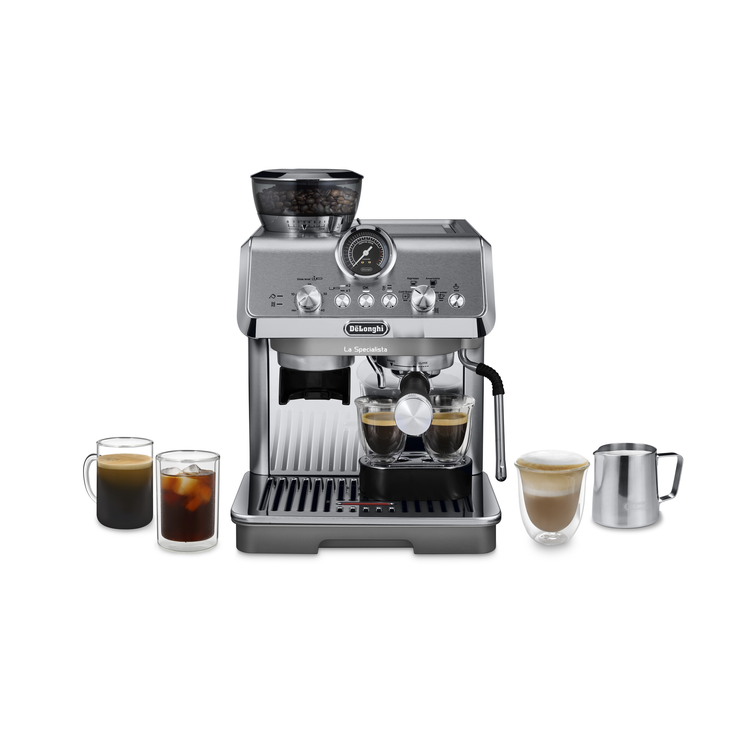 【組合】DeLonghi 半自動義式咖啡機+金鑛精品咖啡豆x24包