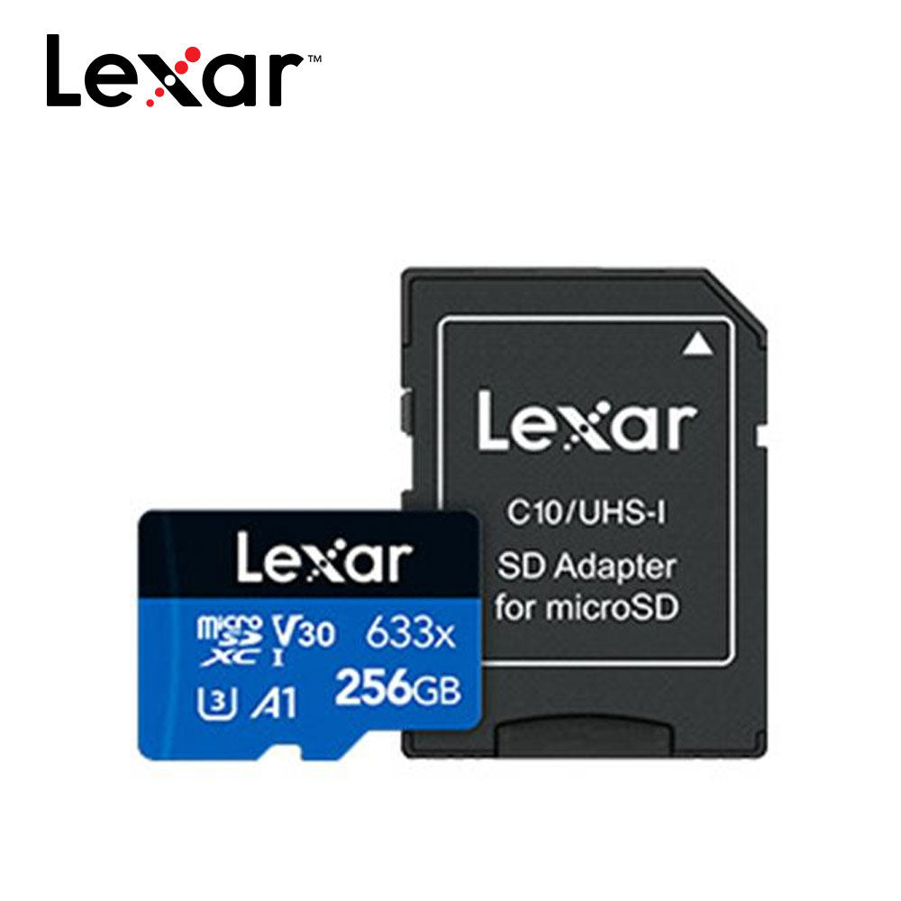 Lexar 633x MicroSDHC A1 U3 256G記憶卡
