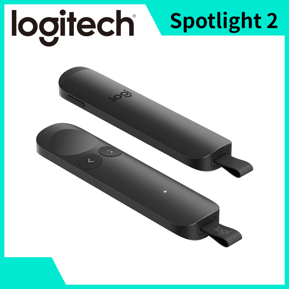 羅技 Logitech Spotlight 2數位雷射簡報器-石墨灰