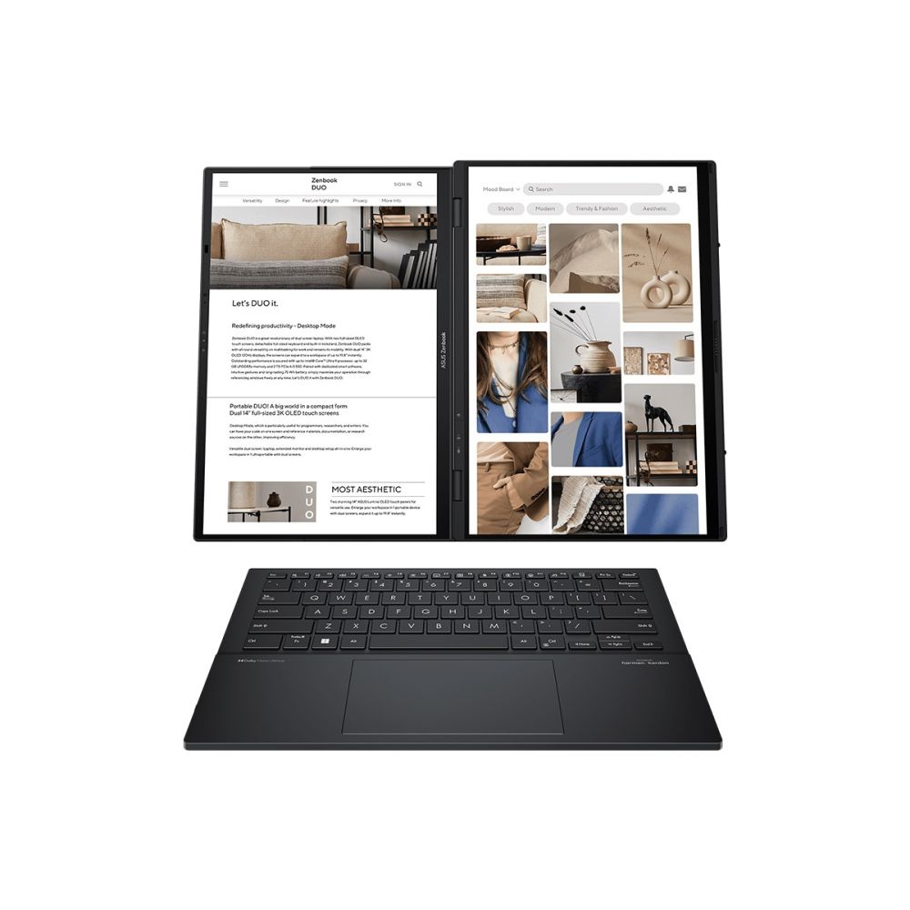 華碩 ASUS Zenbook DUO OLED AI觸控雙螢幕筆電 14" (Intecl Core Ultra9-285H/16G/512G/Arc/W11) - 細節圖 2