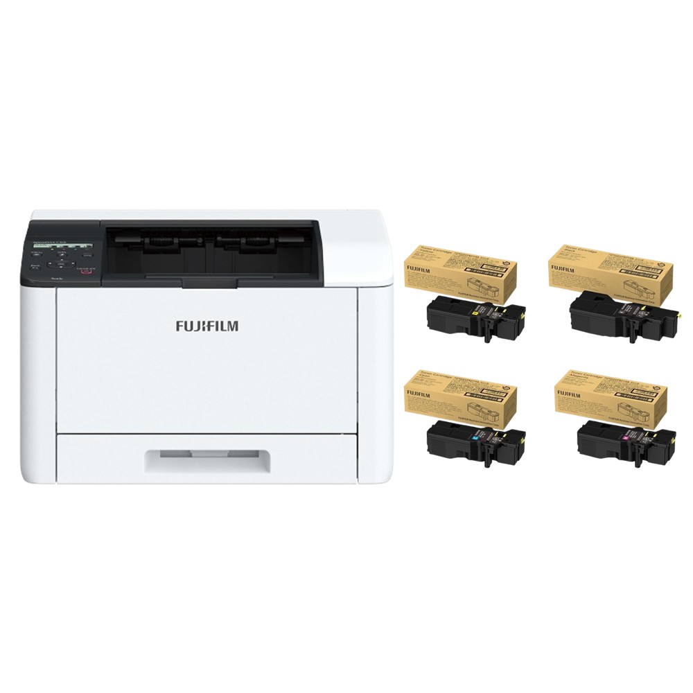 【組合】FUJIFILM AP C325dw 彩色雷射無線印表機+4色碳粉匣