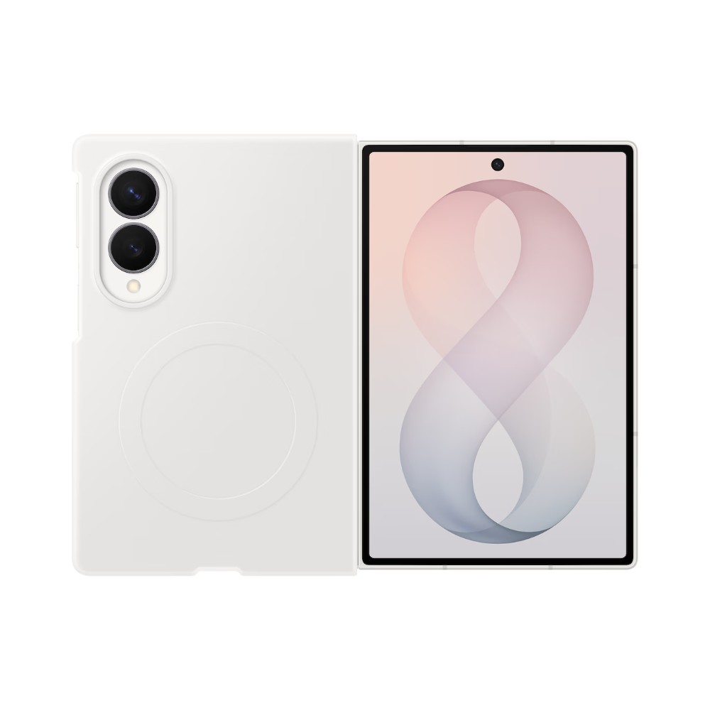 SAMSUNG Fold8 矽膠磁吸保護殼-白