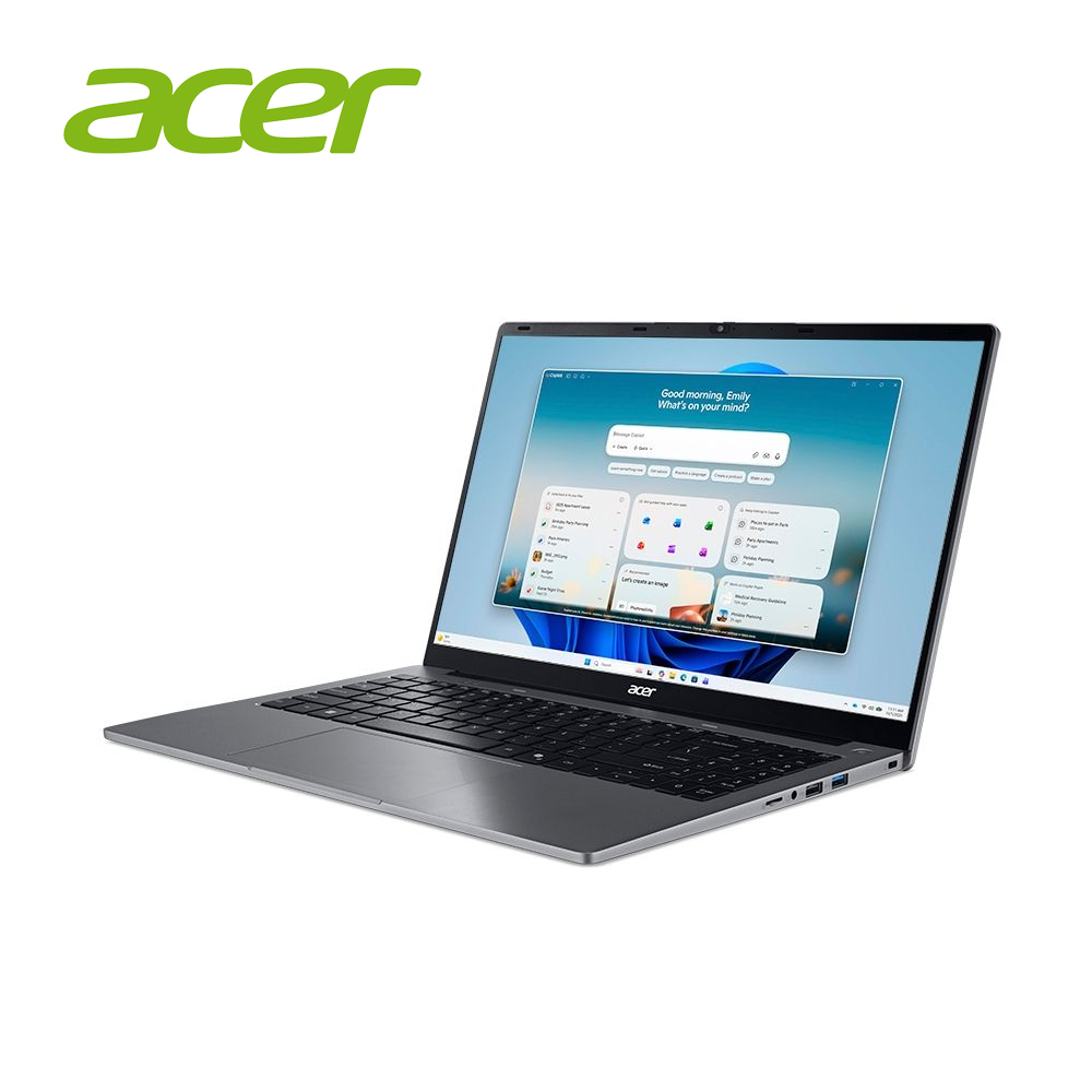 ACER Aspire Lite 文書筆電 灰(特仕升級) (R3-5400U/8G+16G/1TB SSD/Win11)