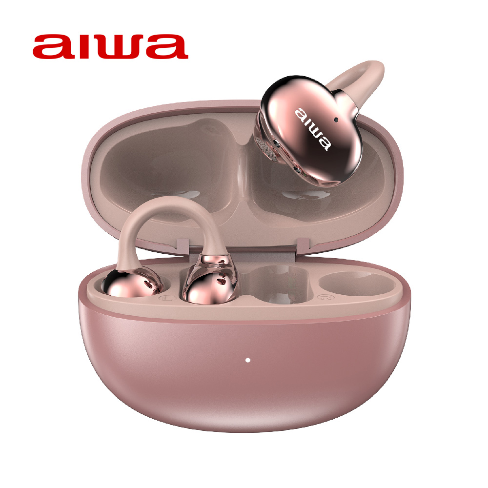 aiwa AT-H06EDGE耳夾式無線藍牙耳機-玫瑰金