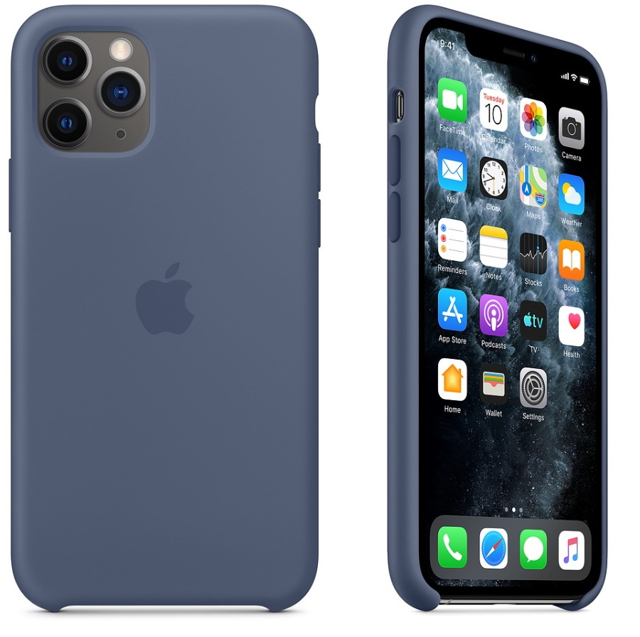 apple iphone 11 pro 矽胶保护壳 阿拉斯加蓝色 mwyr2fe/a
