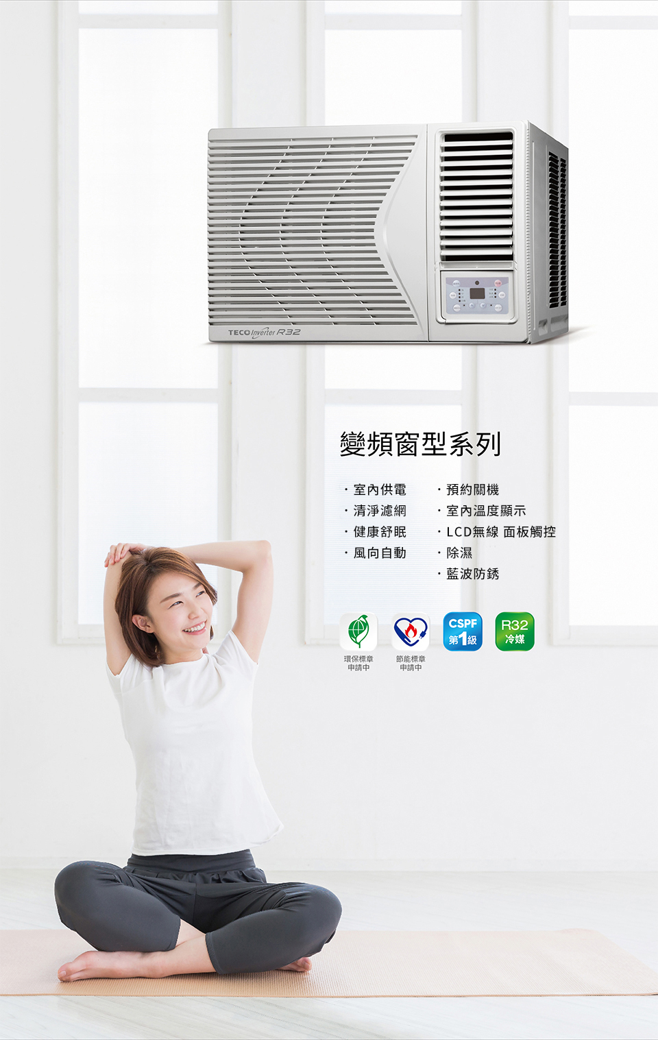 teco窗型变频单冷空调 mw22icr-hr(右吹)